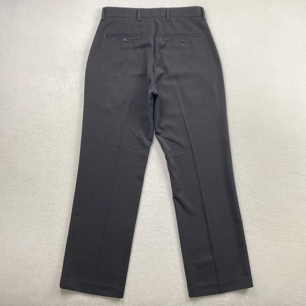 JF J. Ferrar Flat Front Classic Fit Dress Pant/Trouser (30x30, Gray)